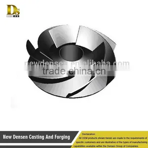 China High Quality Casted Exhaust Manifold Die Casting Steel Pump Impeller Weight thumbnail-2