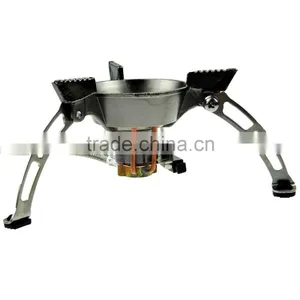 Mini Foldable Stainless Steel Outdoor Gas Fire Energy Saving Windproof Stove thumbnail-1