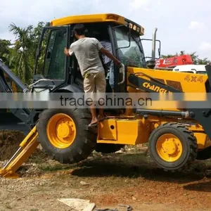 Chinese Backhoe Loader Changlin 630 ROPS Cabin Security Environment thumbnail-2