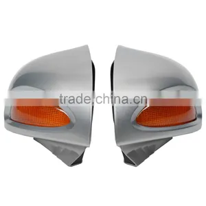 Silver Rear View Mirrors Turn Signal Light For BMW R1100 RT R1100 RTP R1150 RT thumbnail-1