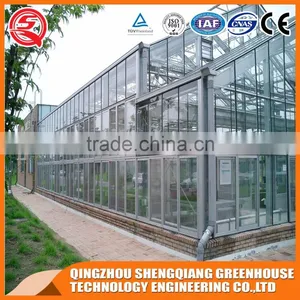 Agricultural Equipment Glass Greenhouses With Strong Wind Load Capacity thumbnail-1