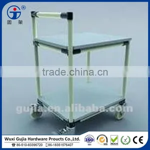 Reusable Handcart for Warehouse Storage With Lean Pipe thumbnail-1