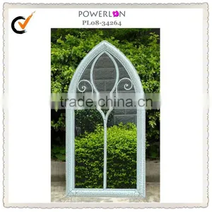 2015 Vintage Outdoor Decorative Iron Mirror Wall thumbnail-2