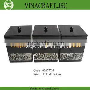 Bamboo Tea Coffee Sugar Jars thumbnail-1