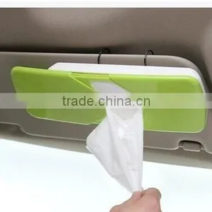 CY050 Sun Visor Car Tissue Box Plastic Tissue Holder Case thumbnail-2