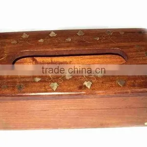 Wooden Tissue Box, Tissue Paper Holder, Paper Holder thumbnail-1