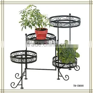 4-Tier Iron Flower Pot Stand, Flower Stand, Metal Plant Stand thumbnail-2