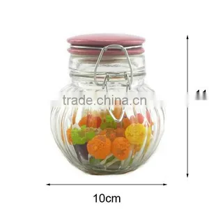 Candy Storage Glass Jar With Ceramic Lid 250ml thumbnail-3