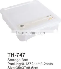 Plastic Square Storage Box With Lid,storage Container thumbnail-1