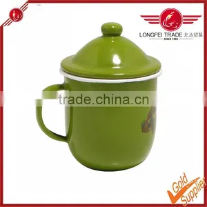 Sell Like Hot Cakes of Enamel Teacup With a Lid thumbnail-1
