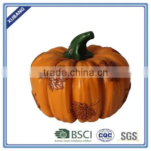 Pumpkin With Maple Leave POLY RESIN TABLE TOP thumbnail-1