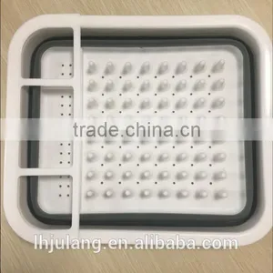 Plastic Collapisble Dish Rack / Plastic Foldable Dish Rack of Kitchen thumbnail-2