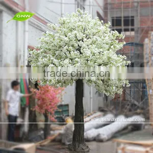 GNW BLS039 12ft Tall China Fabric Artificial Cherry Wedding Tree White Color for Indoor Decoration thumbnail-1