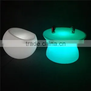 66*66*42cm China Hot Sale Led Illuminated Cocktail Bar Table and Chair for Party With Wholesale Price thumbnail-2