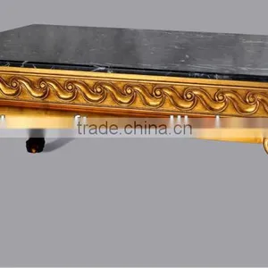 Rectangle Antique Coffee Table With Marble Top FA-186P-01 thumbnail-1