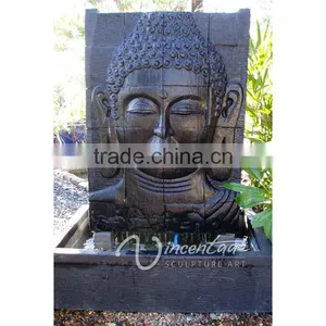 Fengshui Decoration Waterfall Natural Stone Buddha Face Fountain thumbnail-1