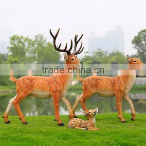 China Supplier Wholesale Life Size Resin Garden Deer Statues thumbnail-4