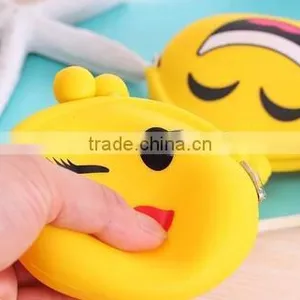 2017 Lastest Design Cute Ladies Silicone Emoji Coin Purse Bag thumbnail-4