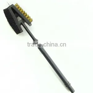 BBQ Grill Brush ,Plastic Handle/steel Wire Clean Brush thumbnail-2