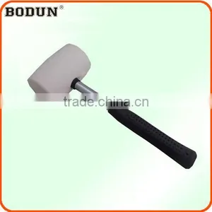 H3009 White Rubber Mallet Hammer With Steel Handle thumbnail-1