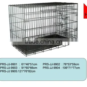 Outdoor/ Innerdoor Black Coated Pet Cages/pet Cases/dog Cases/dog House thumbnail-1