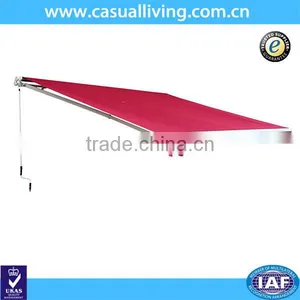 2.5x2M Waterproof Porch Retractable Manual Patio Awnings thumbnail-1