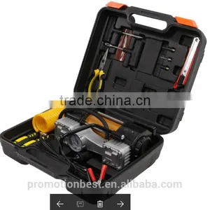 Tire Inflator, BACOENG Portable Air Compressor Kit - Double Cylinder - DC12V - Pump to 150 Psi - With Gauge & Light - Best for C thumbnail-2