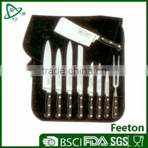 9pcs Stainless Steel Royal Kitchen Knife Set With Nylon Bag thumbnail-1