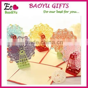 Creative 3D Ferris Wheel Cards New Design Greeting Card Holiday Greeting Card thumbnail-1
