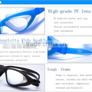 Swim Goggles Quick Adjustable Swimming Goggles No Leaking Anti Fog Swim Eyewear thumbnail-1