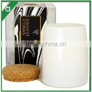 Luxury Eco-friendly Soy Wax Scented Candle in Frosted Glass With Cork Lid thumbnail-1