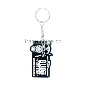 OEM Waterproof Personal Beautiful Small Cute Gift Silicone Keychain Keyring thumbnail-1