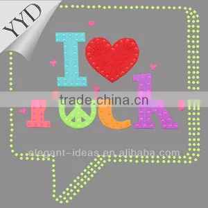 ROCK Motif With Neon Stones T-shirt Heat Transfer thumbnail-1