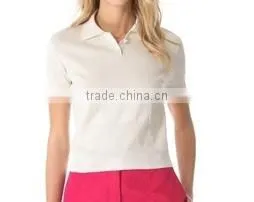 Women Polo Shirt, Short Sleeve, 95% Polyester - 5% Spandex thumbnail-1