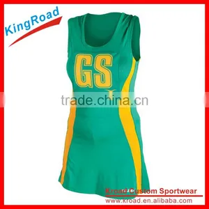 Custom Made Sublimation Netball Dresses Uniforms thumbnail-1