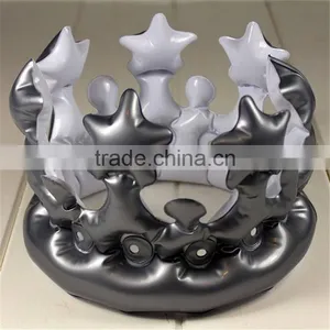 Wholesale Children Party Gift Toy Inflatable Crown PVC Headdress Crown for Christmas Decorations thumbnail-5