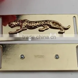 Metal Shoe Buckels for Woman Accessories Gold Leopard Head Design Charm Accessory thumbnail-2