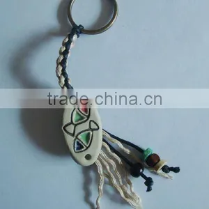 12 Constellation Keyring,Ceramic Constellation Pendant,Hand-knitted Textile Ancient Constellation Keychains thumbnail-1