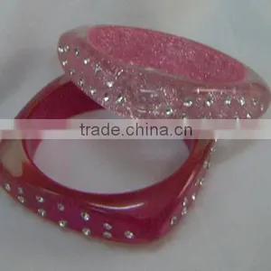 Resin Bracelet & Bangles, Fashion Bracelet, Fashion Bangle & Bracelet, Colored Resin Bracelet. thumbnail-1