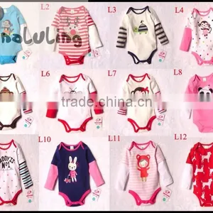 Merry Christmas Baby Girls Long Sleeve One Piece Animal Rompers Organic Cotton Bodysuits thumbnail-6