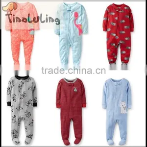 Brand New 100% Cotton Animal Pajamas, Kids Couples Pajamas With Feet Wholesale TinaLuLing thumbnail-1