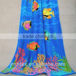 China Custom High End Photo Printed Velour Beach Towel thumbnail-1