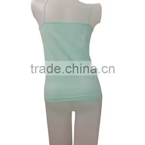 Nice Quality One Piece Women Singlet Straps Plain Underwear V-neck Ladies Camisole thumbnail-3