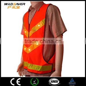 Led Reflective Work Safety Vest Disposable Safety Vest/Police Safety Vests thumbnail-4