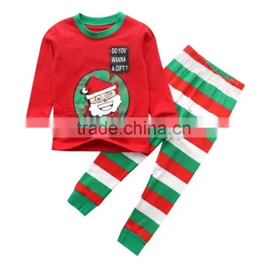 Children Pajamas Long Sleeve Elk Printing Kids Clothes Sets thumbnail-3