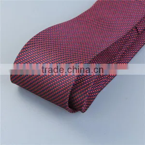 Polyester Necktie Purplish Red Stripe Men'S Polyester Neck Tie thumbnail-2