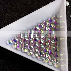 NHF 2058 CrystalAB Chaton Flat Back Glass Nail Rhinestones thumbnail-2