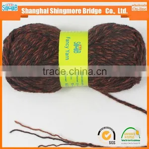 China Supplier Wholesale Wool Acrylic Blended Fancy Yarn for Knitting Sacrf With Cheap Price thumbnail-2