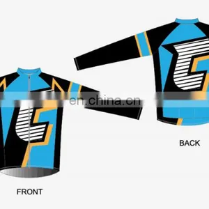 100% Breathable Lycra Cycling Clothing Custom Equipment Cycling Jersey thumbnail-1