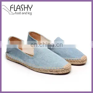 Wholesale New Arrival Women Canvas Shoes Casual Flat Espadrilles thumbnail-1